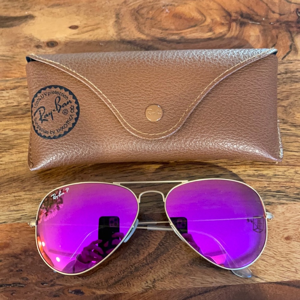 Women’s Pink Aviator Flash Lenses